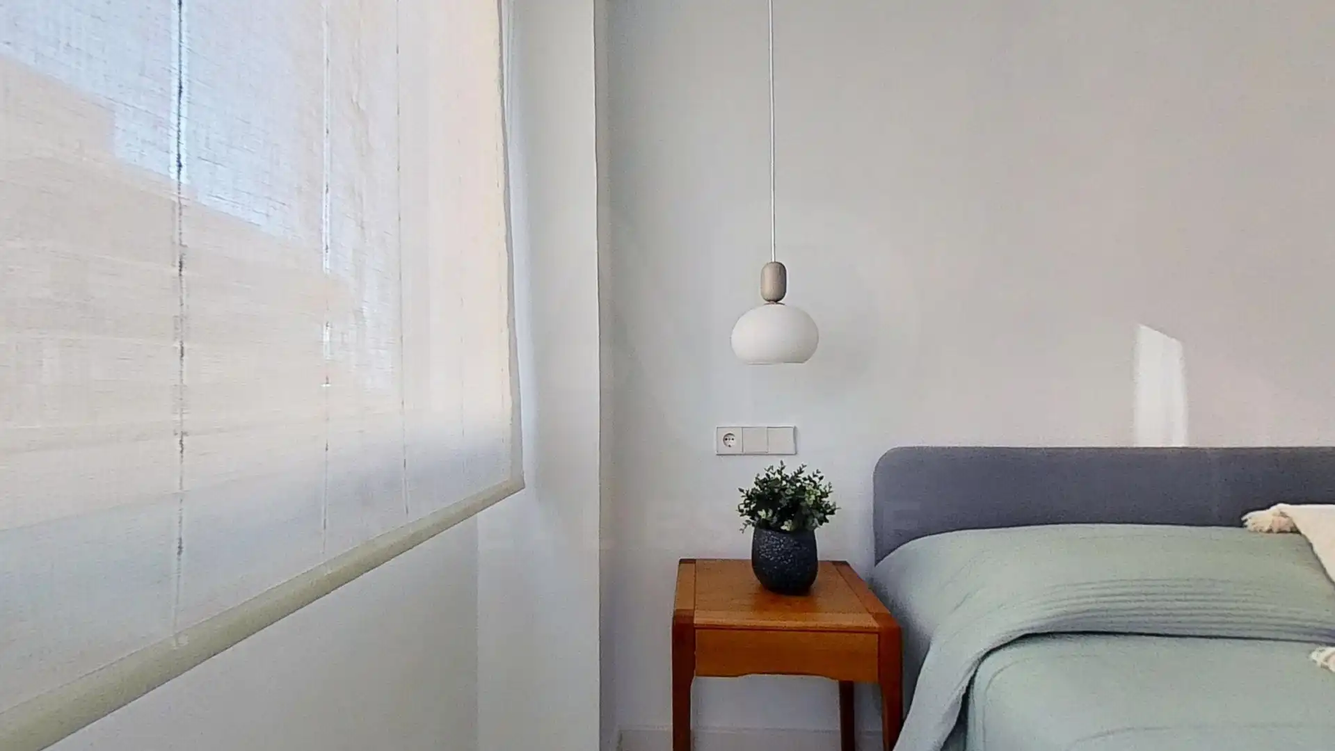 Schlafzimmer von Wohnung zur Miete in Benicasim / Benicàssim mit Klimaanlage, Terrasse und Schwimmbad