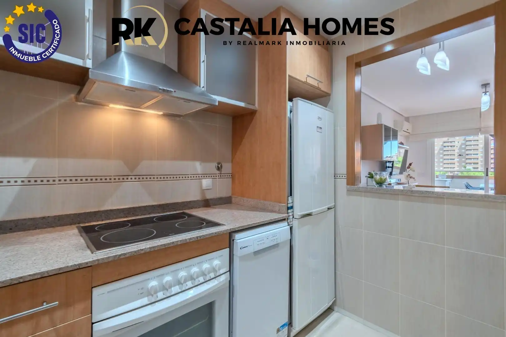 Cuina de Apartament en venda en Oropesa del Mar / Orpesa amb Aire condicionat, Jardí privat i Terrassa
