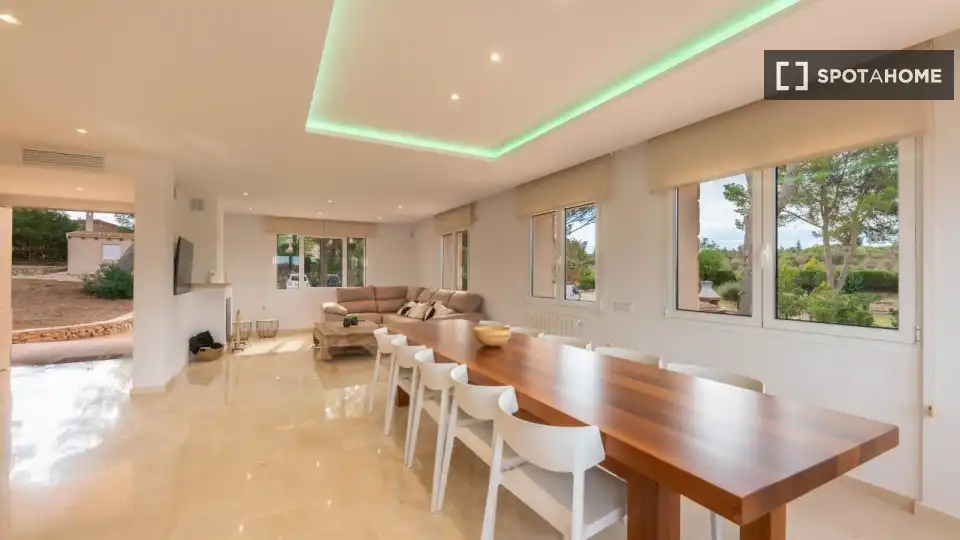 Dining room of Apartments for share in  Palma de Mallorca  with Air Conditioner, Terrace and Furnished