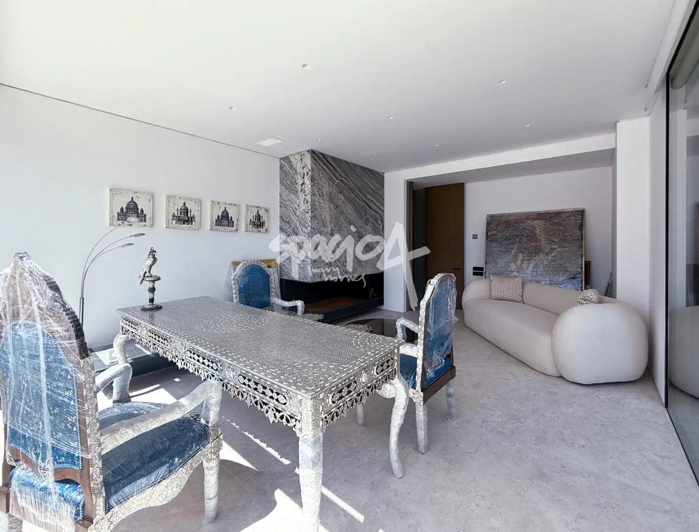 Sala de estar de Casa o chalet en venta en Pozuelo de Alarcón con Aire acondicionado, Calefacción y Jardín privado