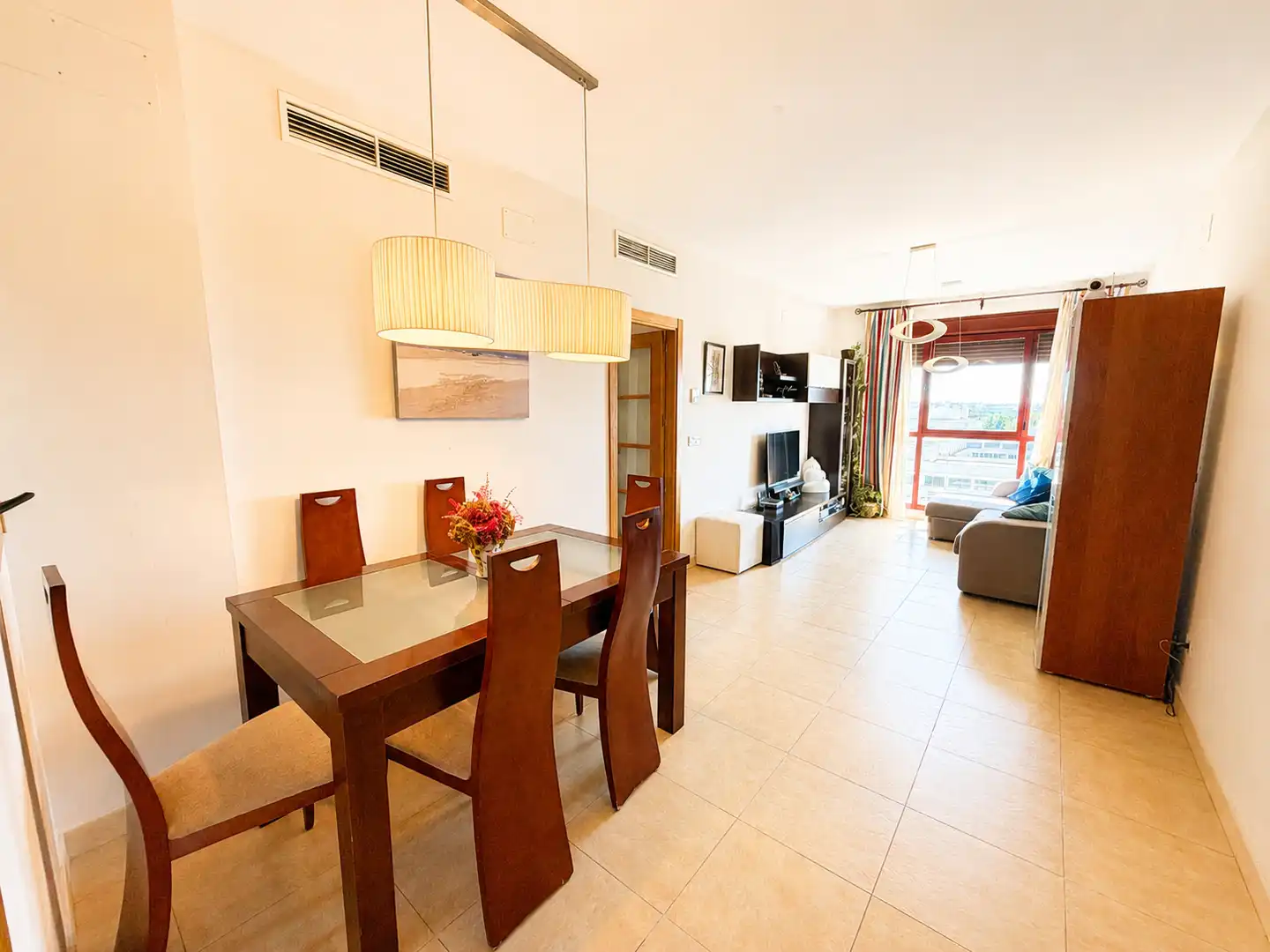 Dining room of Flat for sale in Sevilla  with Air Conditioner and Community pool