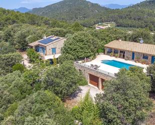 Vista exterior de Casa o xalet en venda en Terrades amb Aire condicionat, Terrassa i Piscina