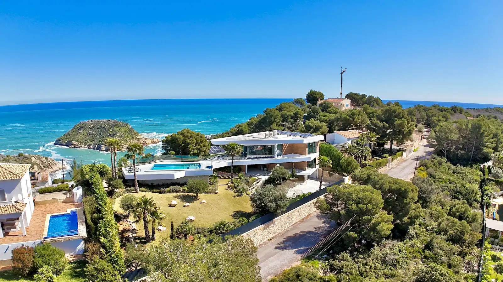 Vista exterior de Casa o chalet en venta en Jávea / Xàbia con Aire acondicionado, Calefacción y Jardín privado