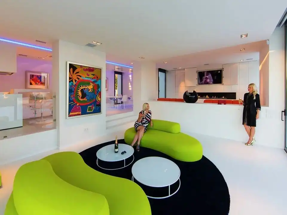 Sala de estar de Casa o chalet en venta en Moraira con Aire acondicionado, Calefacción y Terraza