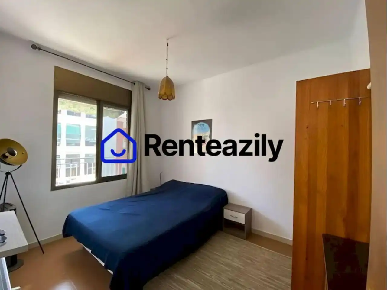 Schlafzimmer von Wohnung zur Miete in Barcelona mit Klimaanlage, Heizung und Parkett