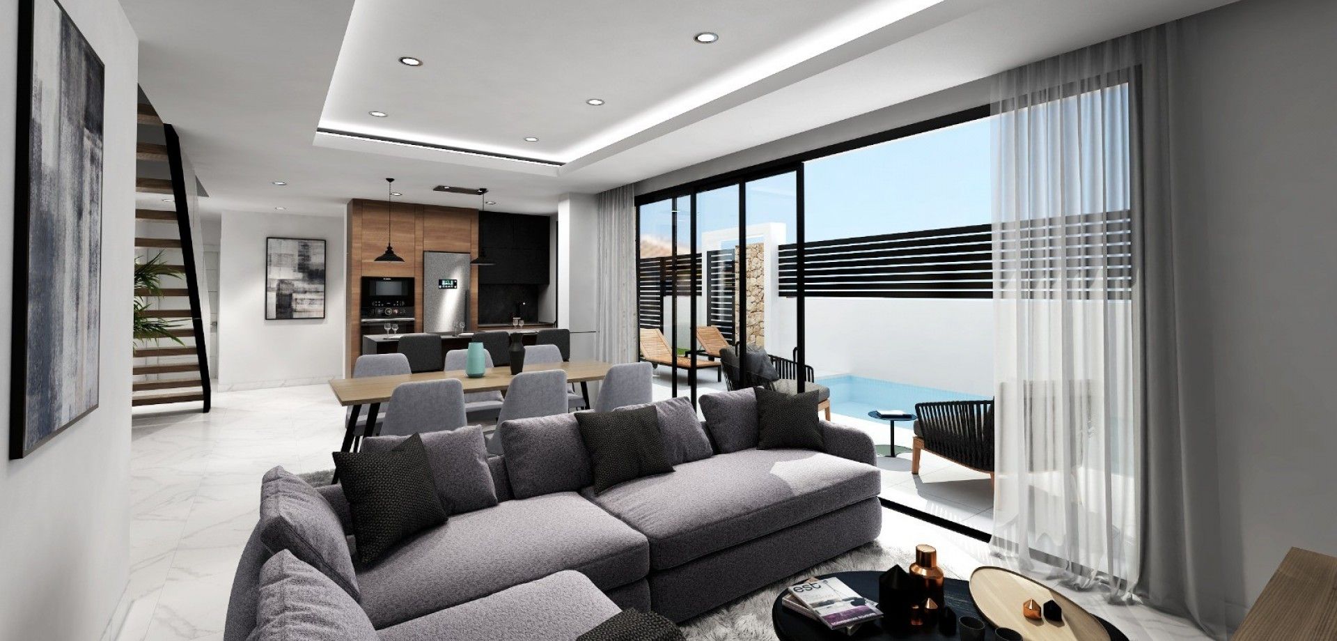 Living room of Single-family semi-detached for sale in Los Montesinos  with Swimming Pool