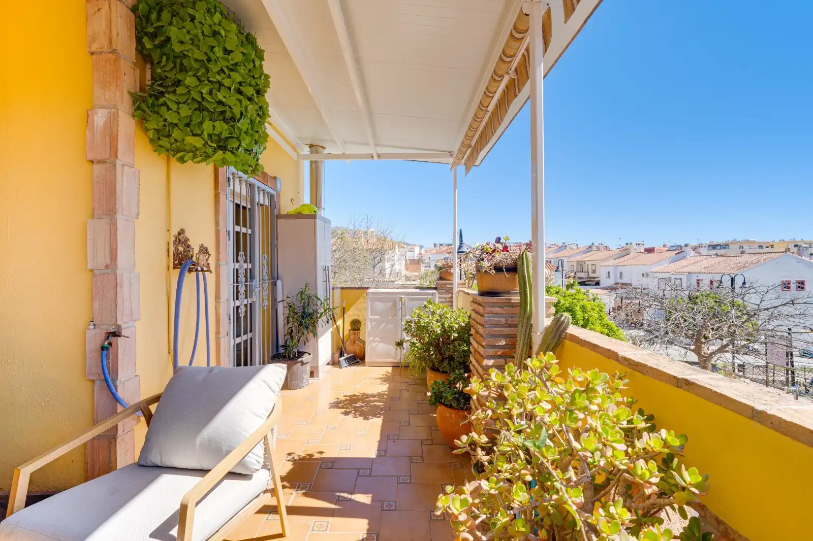 Terrassa de Casa adosada en venda en Mijas amb Aire condicionat, Terrassa i Traster