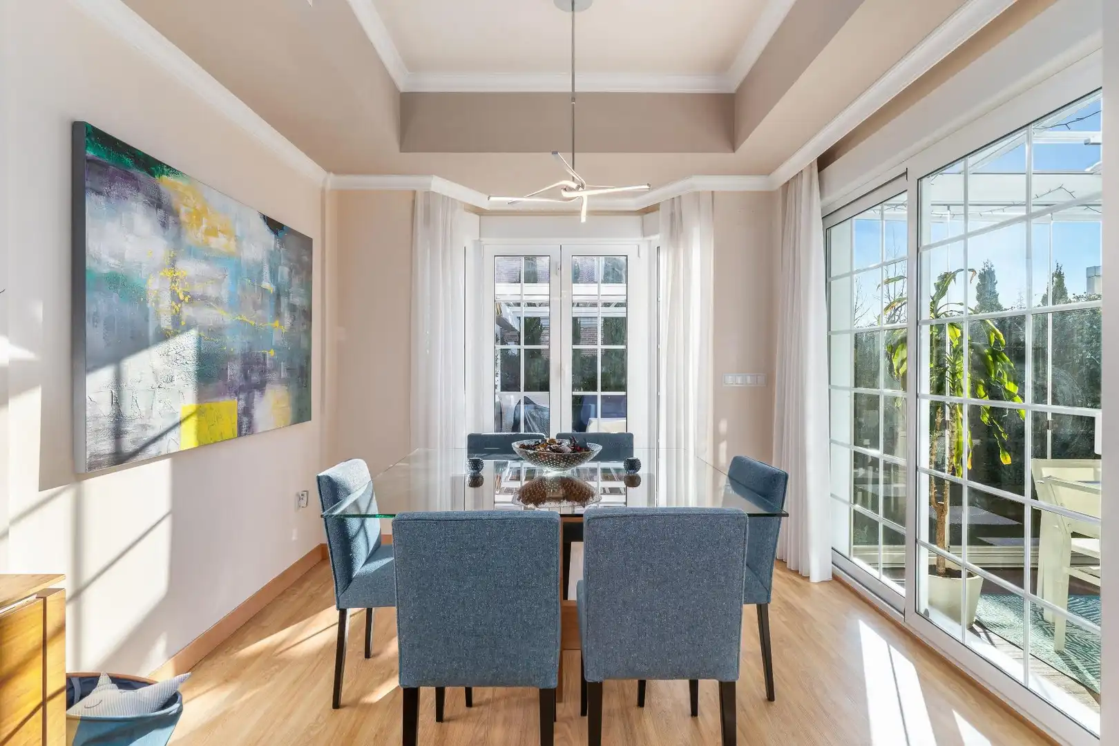 Dining room of Detached homes for rent in Boadilla del Monte  with Air Conditioner, Heating and Private garden