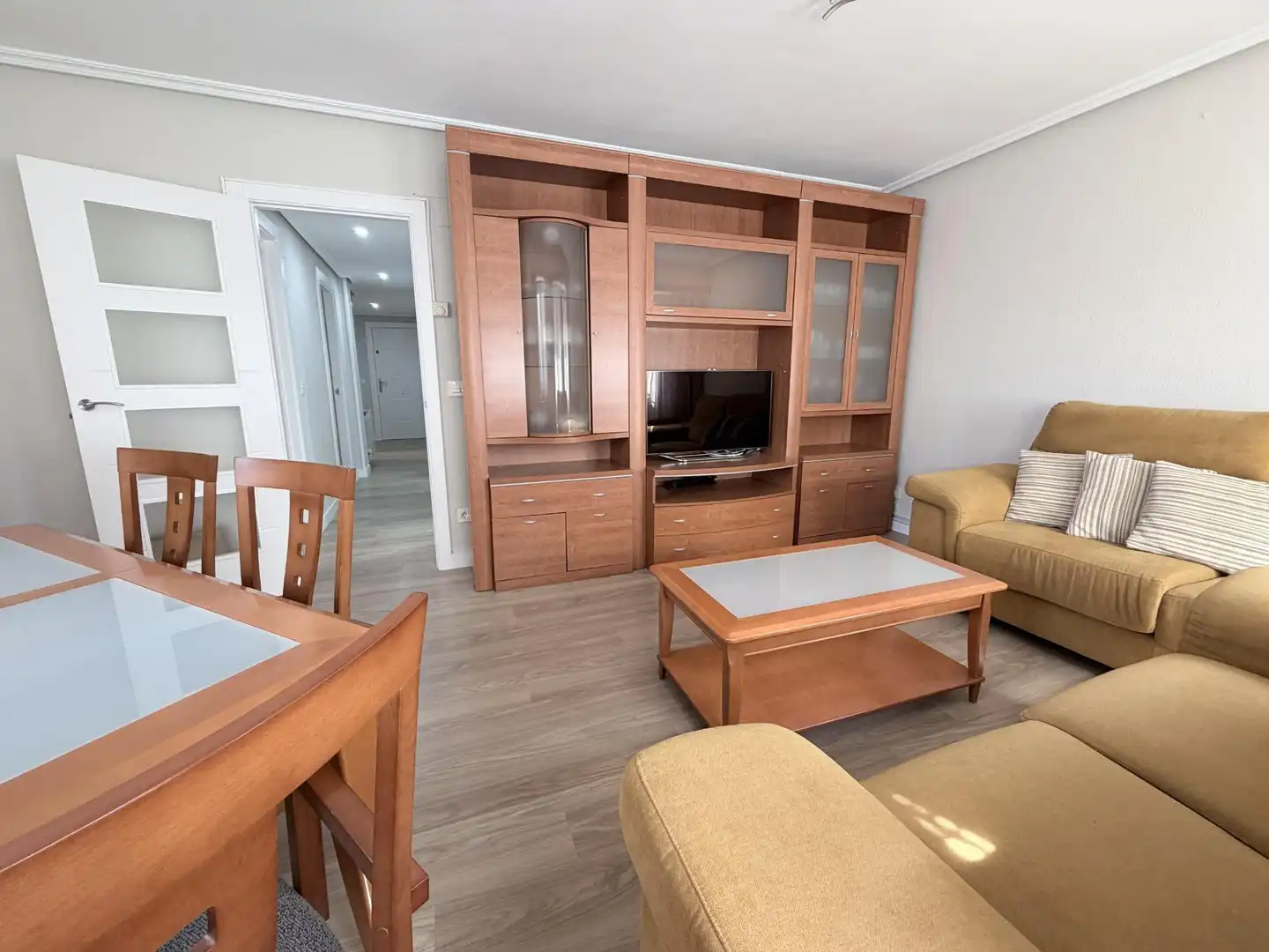 Wohnzimmer von Wohnung zur Miete in Zaragoza mit Klimaanlage, Heizung und Terrasse