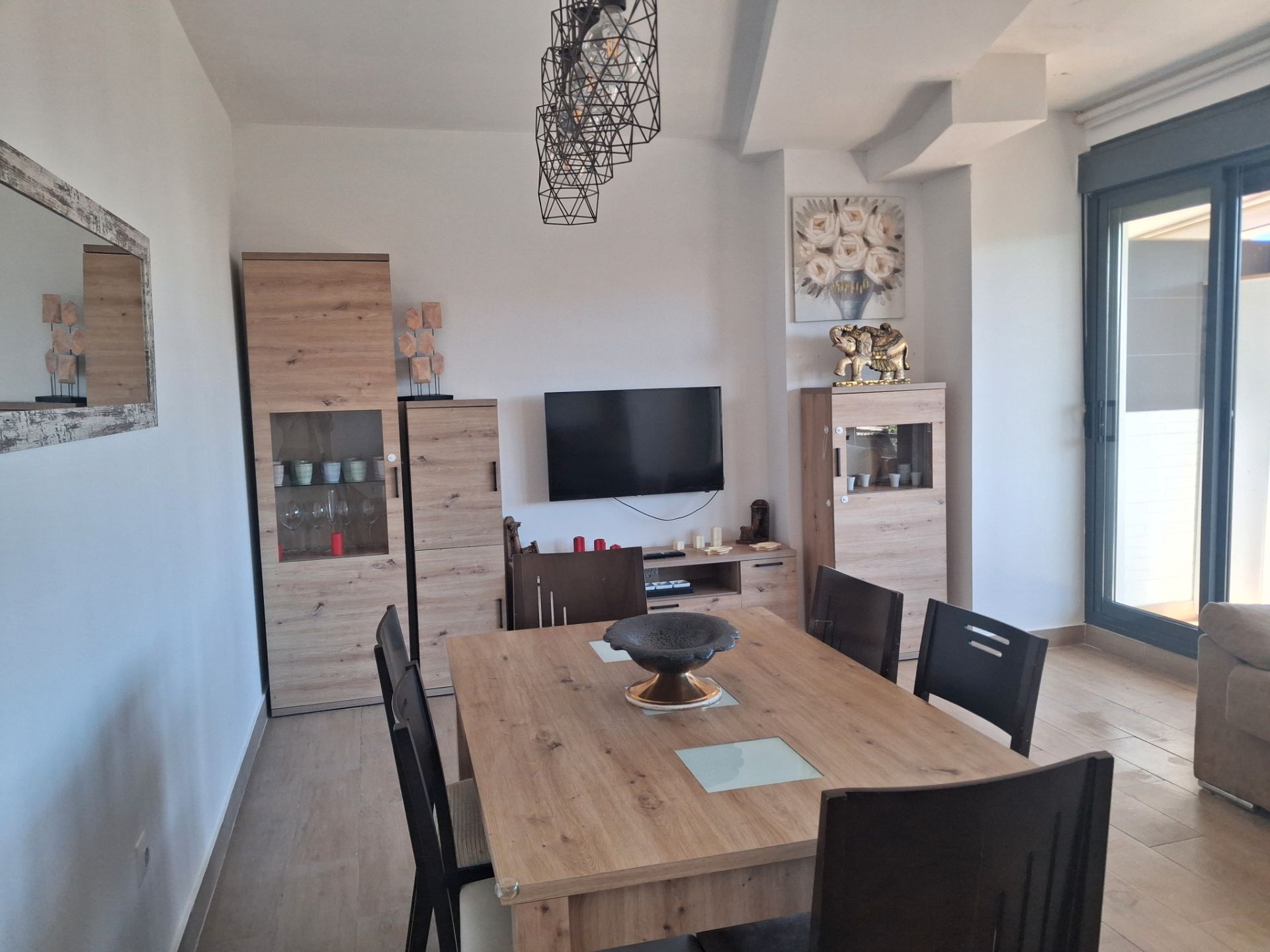 Menjador de Pis de lloguer en Peñíscola / Peníscola amb Aire condicionat i Moblat