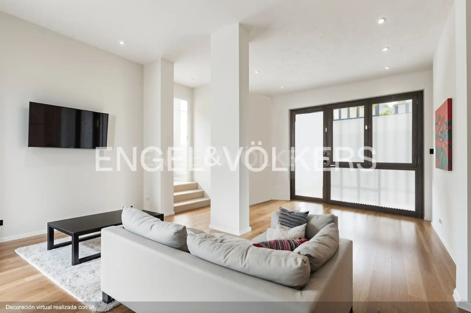 Living room of Flat for sale in Barcelona  with Air Conditioner, Heating and Parquet flooring