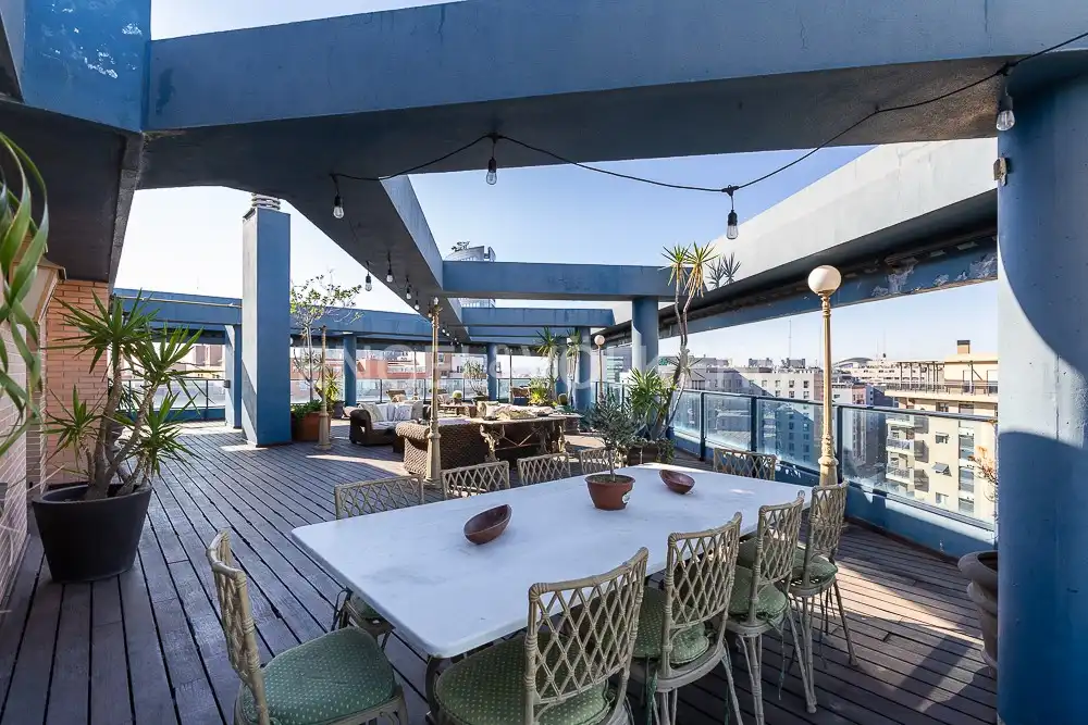 Terraza de Ático de alquiler en Valencia con Aire acondicionado, Calefacción y Terraza