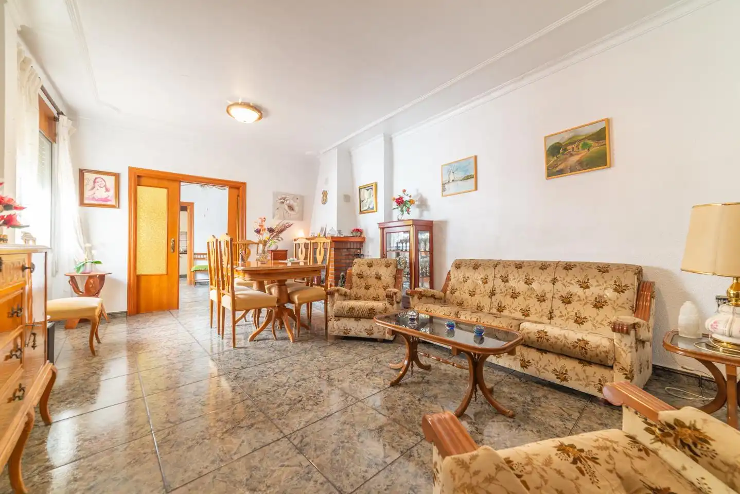 Sala d'estar de Casa o xalet en venda en San Pedro del Pinatar amb Aire condicionat, Jardí privat i Terrassa