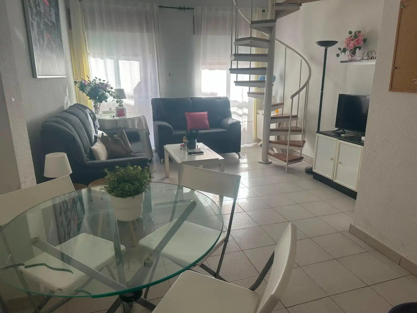 Sala d'estar de Apartament en venda en Murcia amb Aire condicionat, Calefacció i Moblat