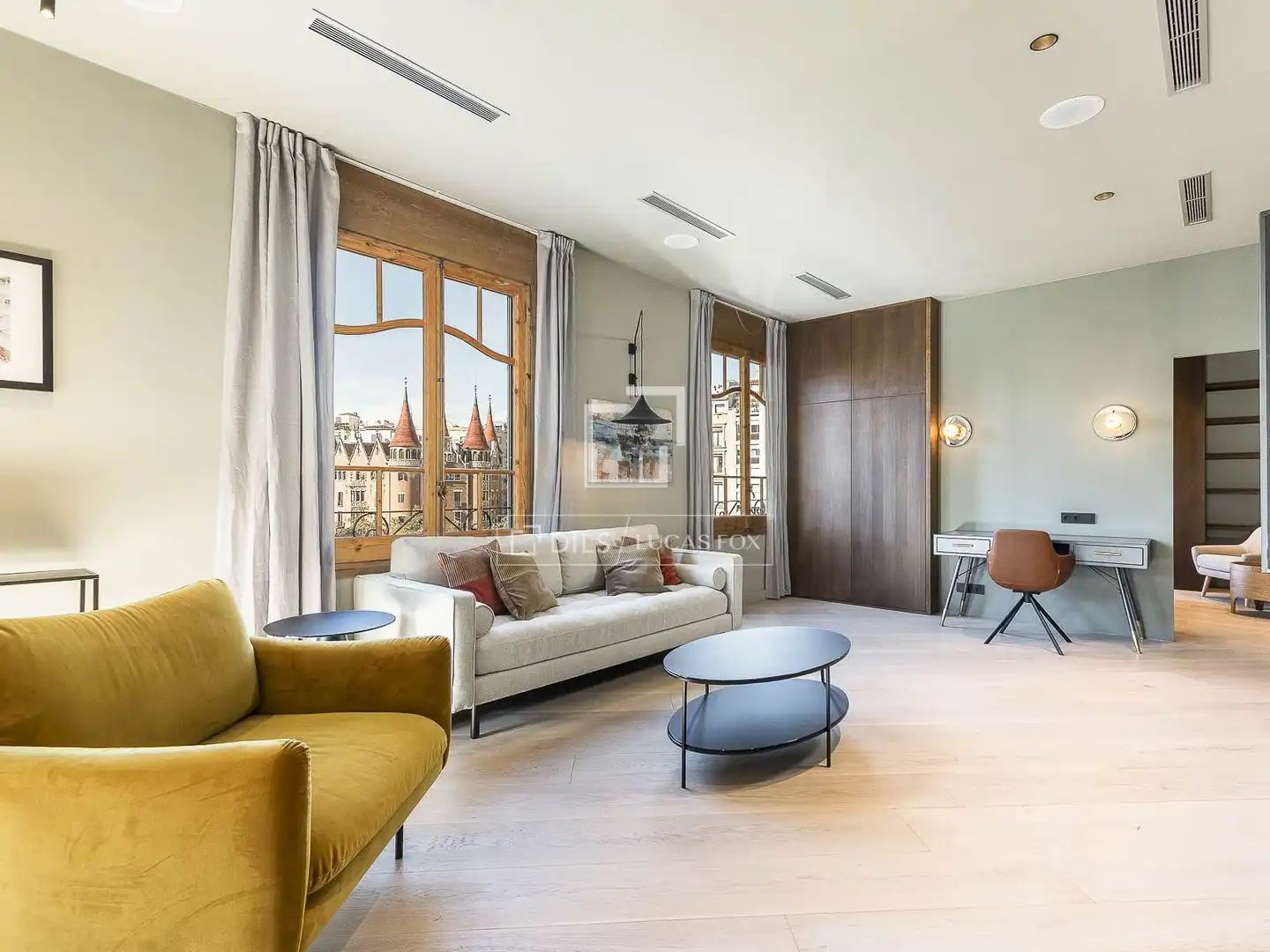Living room of Flat for rent in Eixample
