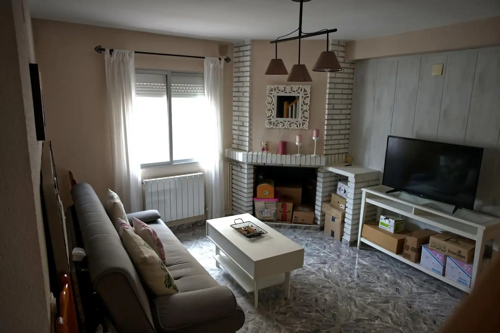 Sala d'estar de Casa o xalet en venda en Abenójar amb Aire condicionat, Calefacció i Terrassa