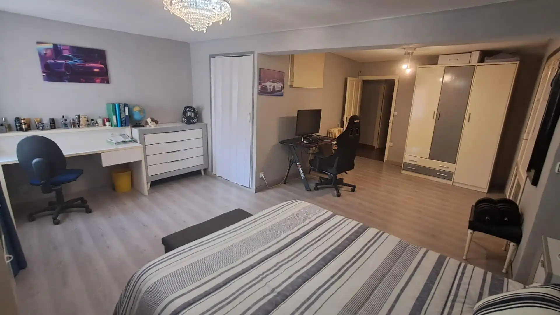 Schlafzimmer von Haus oder Chalet zum Verkauf in Pueyo de Santa Cruz mit Klimaanlage, Heizung und Privatgarten