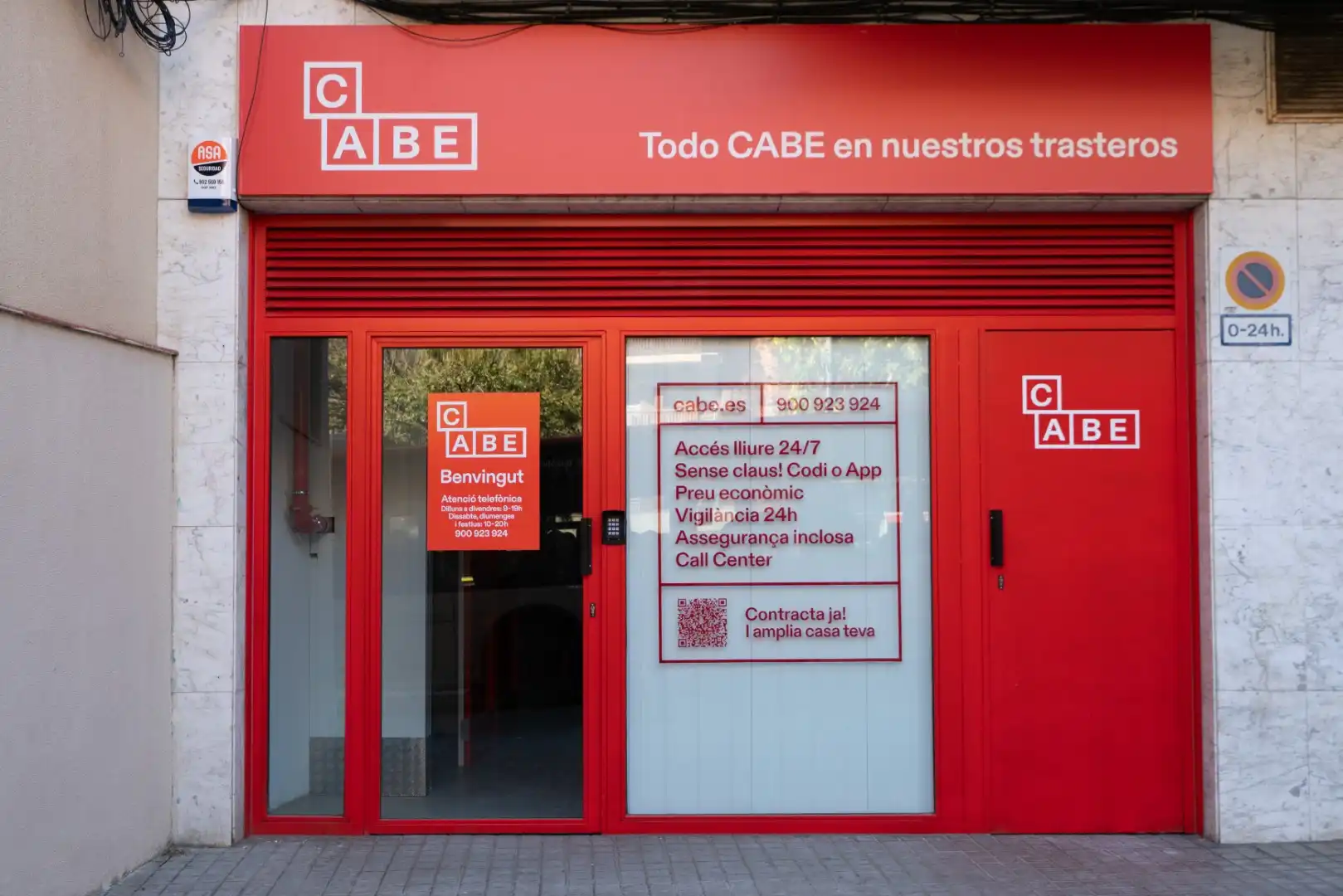 Vista exterior de Trastero de alquiler en Barcelona con Alarma