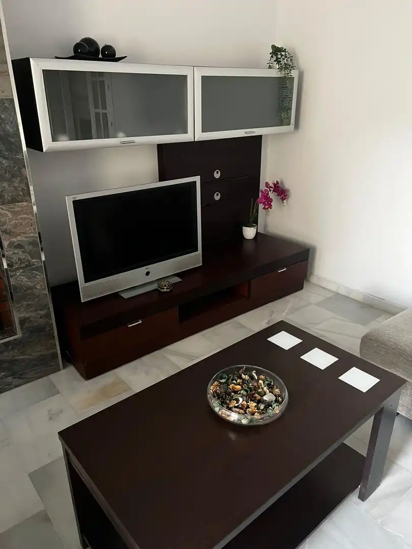 Sala d'estar de Casa o xalet en venda en Los Barrios amb Aire condicionat, Jardí privat i Terrassa