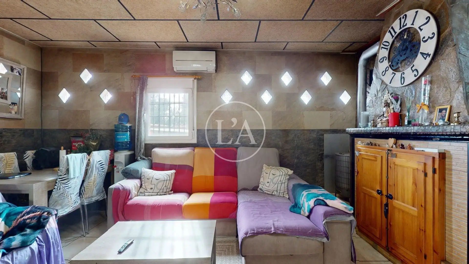 Sala d'estar de Casa o xalet en venda en Vilanova d'Escornalbou amb Calefacció, Jardí privat i Terrassa