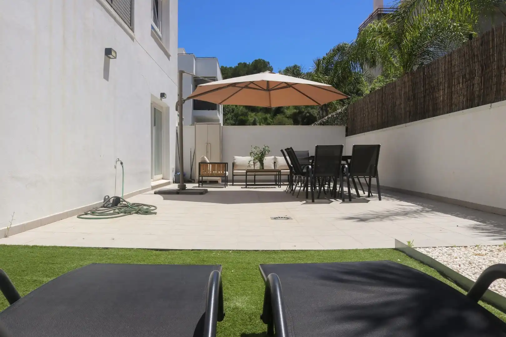 Terraza de Planta baja en venta en Mijas con Aire acondicionado, Jardín privado y Terraza