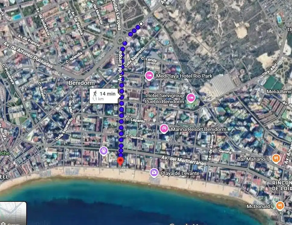 Exterior view of Apartments for sale in Benidorm  with Air Conditioner