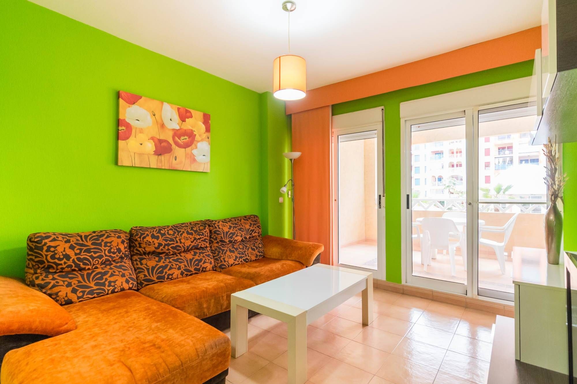 Living room of Flat for sale in Cartagena  with Air Conditioner, Heating and Balcony