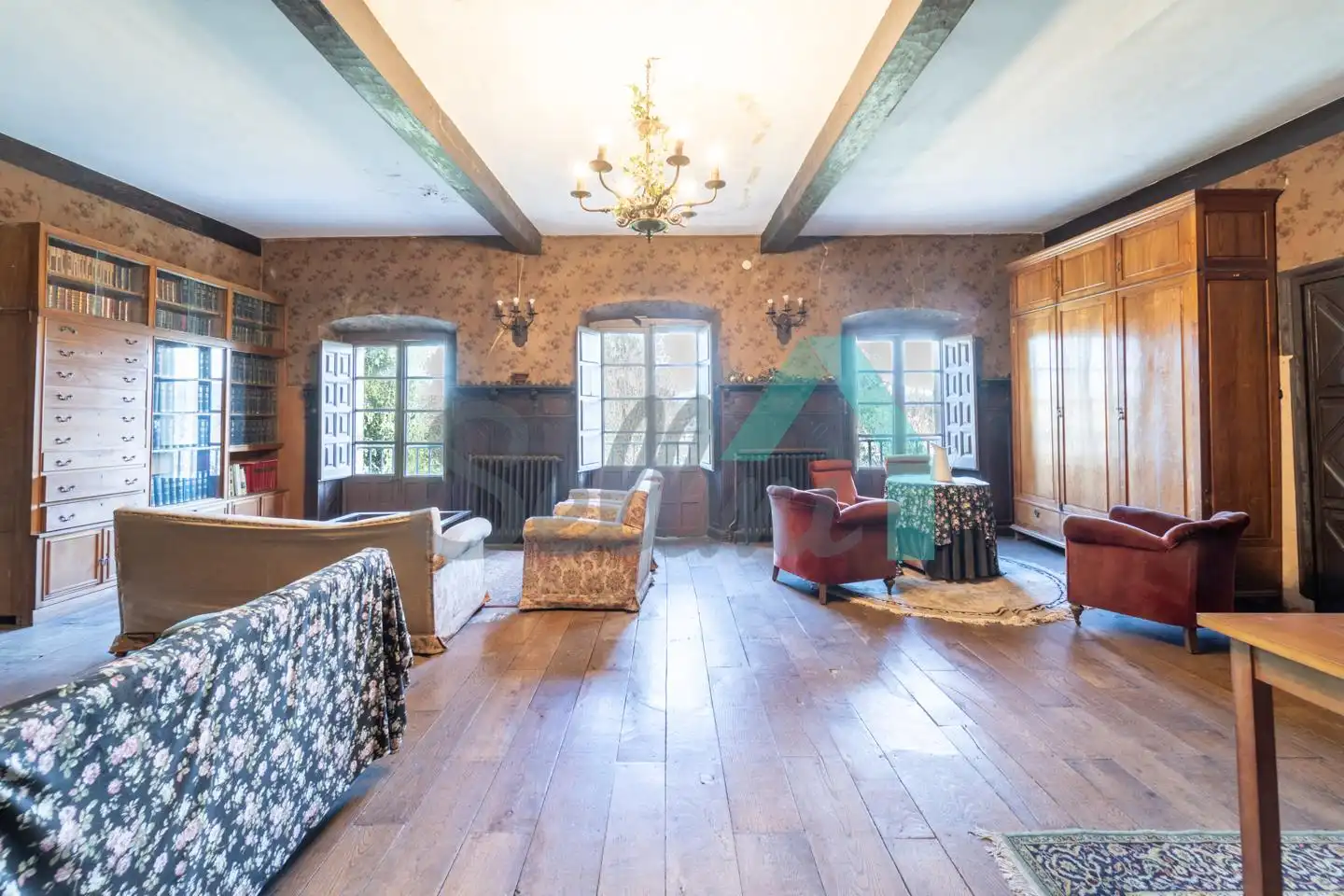 Sala de estar de Casa o chalet en venta en Oviedo  con Jardín privado y Balcón