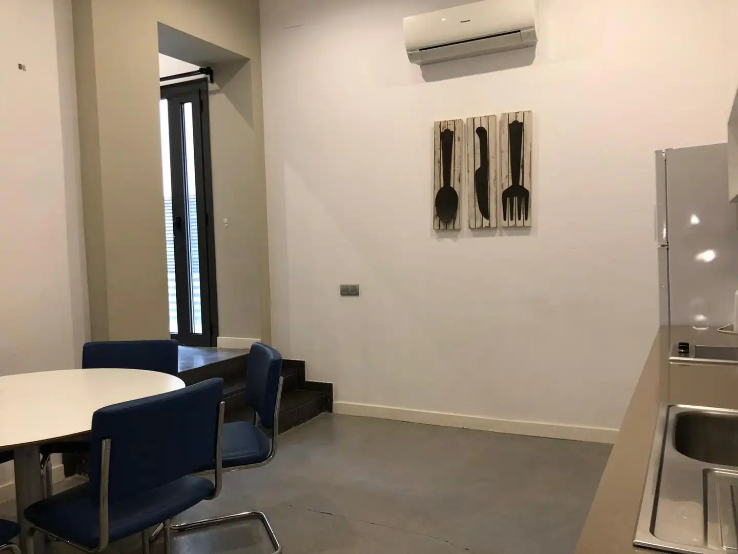 Esszimmer von Wohnung zur Miete in Barcelona mit Klimaanlage, Möbliert und Ofen