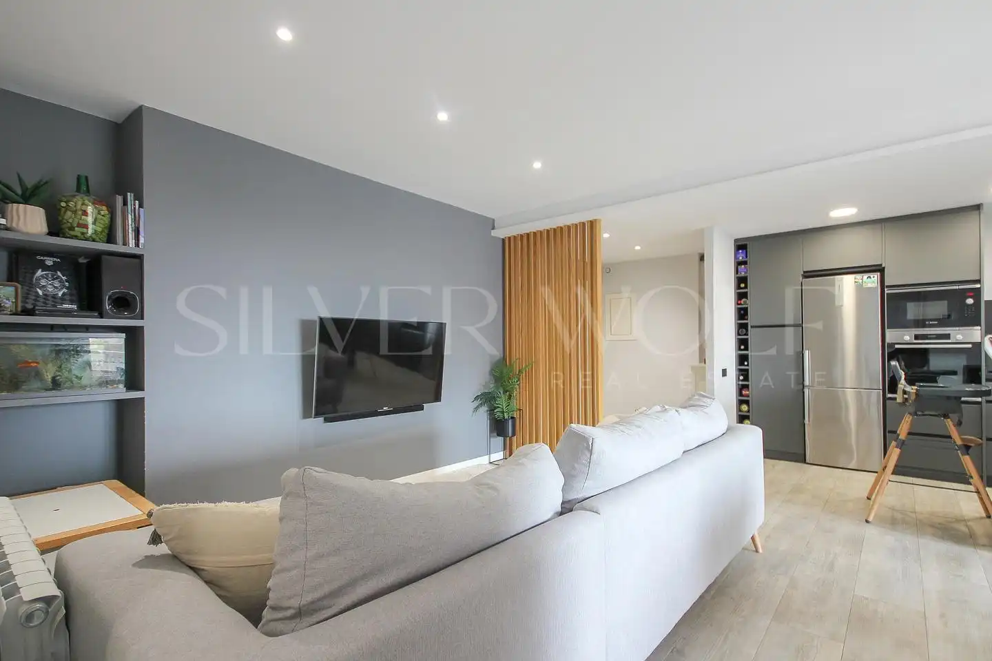 Living room of Flat for sale in Gavà  with Air Conditioner, Heating and Parquet flooring