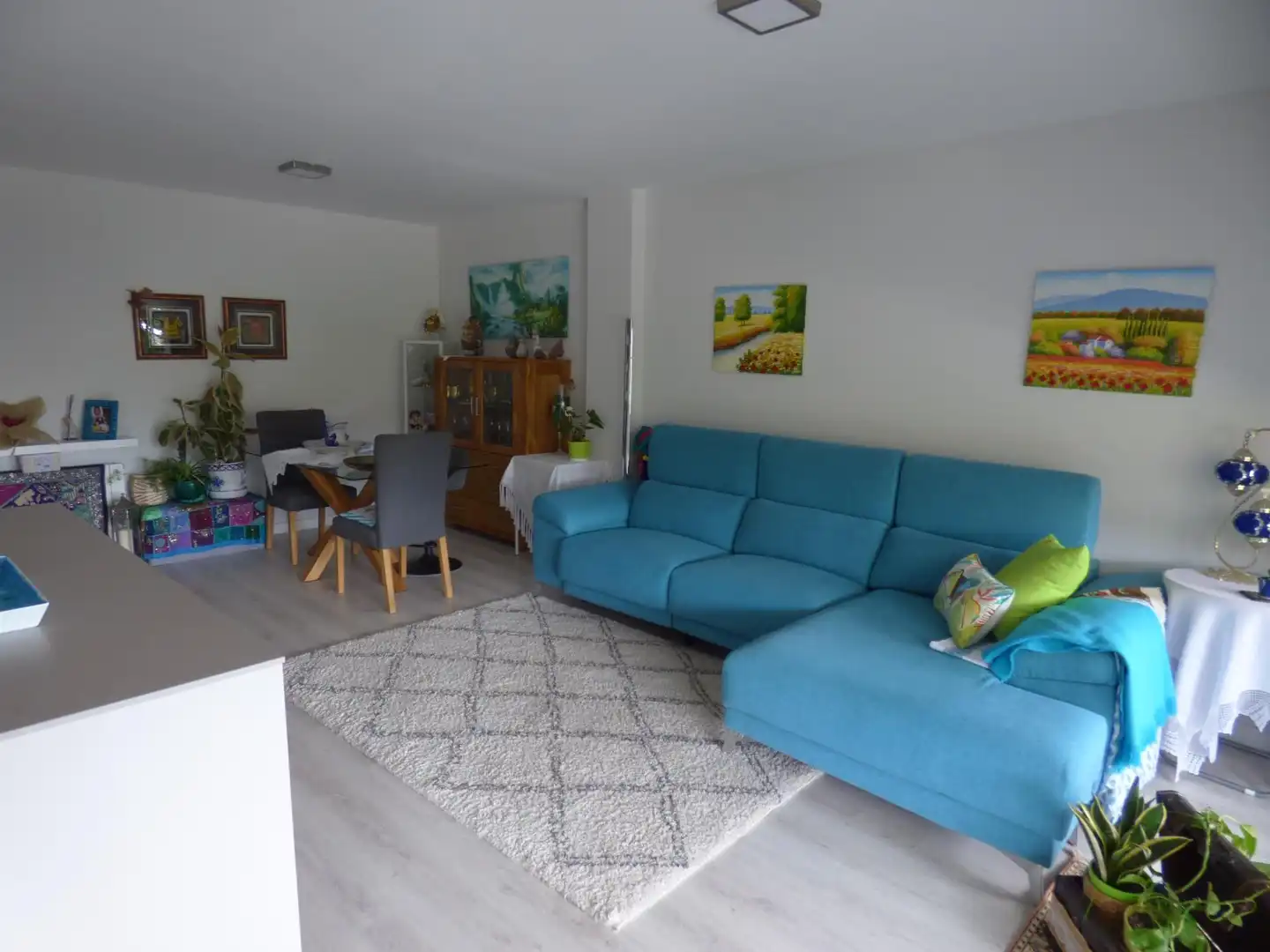 Sala de estar de Dúplex en venta en Malgrat de Mar con Parquet, Terraza y Balcón