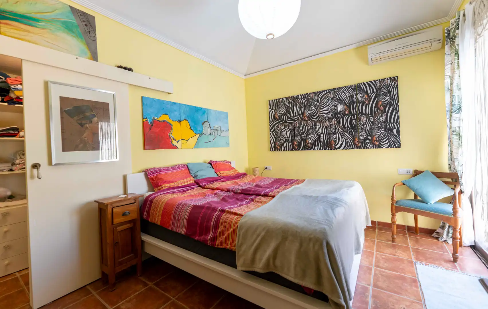 Dormitori de Casa adosada en venda en Granadilla de Abona amb Aire condicionat, Terrassa i Moblat