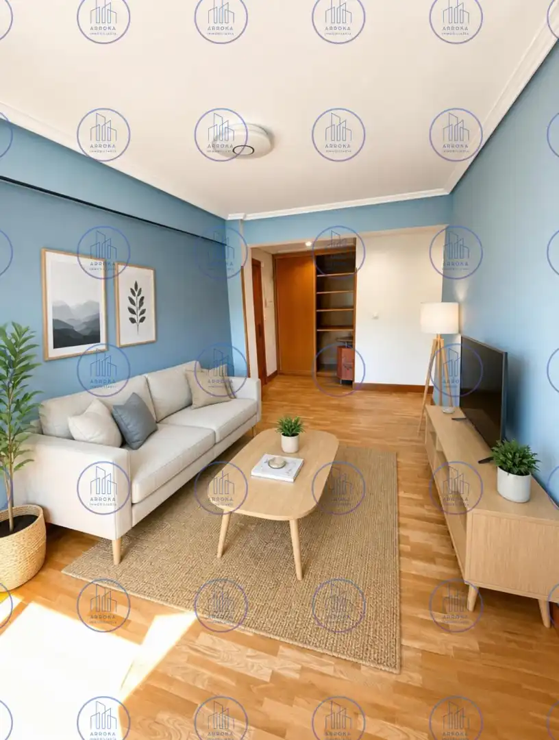 Wohnzimmer von Wohnung zum Verkauf in Hernani mit Heizung, Parkett und Terrasse
