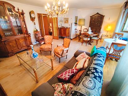 Living room of Flat for sale in Palencia Capital  with Heating, Parquet flooring and Terrace