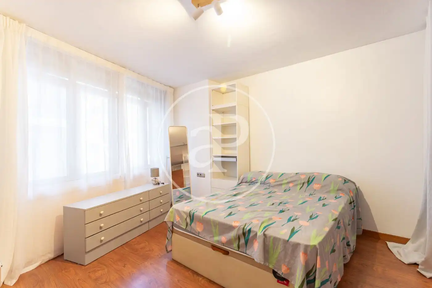 Schlafzimmer von Wohnung zur Miete in Barcelona mit Heizung und Möbliert