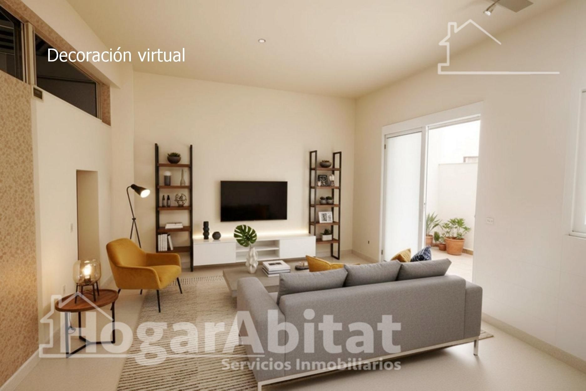 Living room of Flat for sale in Algemesí  with Terrace and Balcony