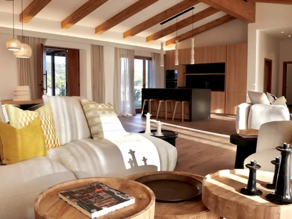 Sala d'estar de Finca rústica en venda en Capdepera amb Jardí privat, Piscina i Forn