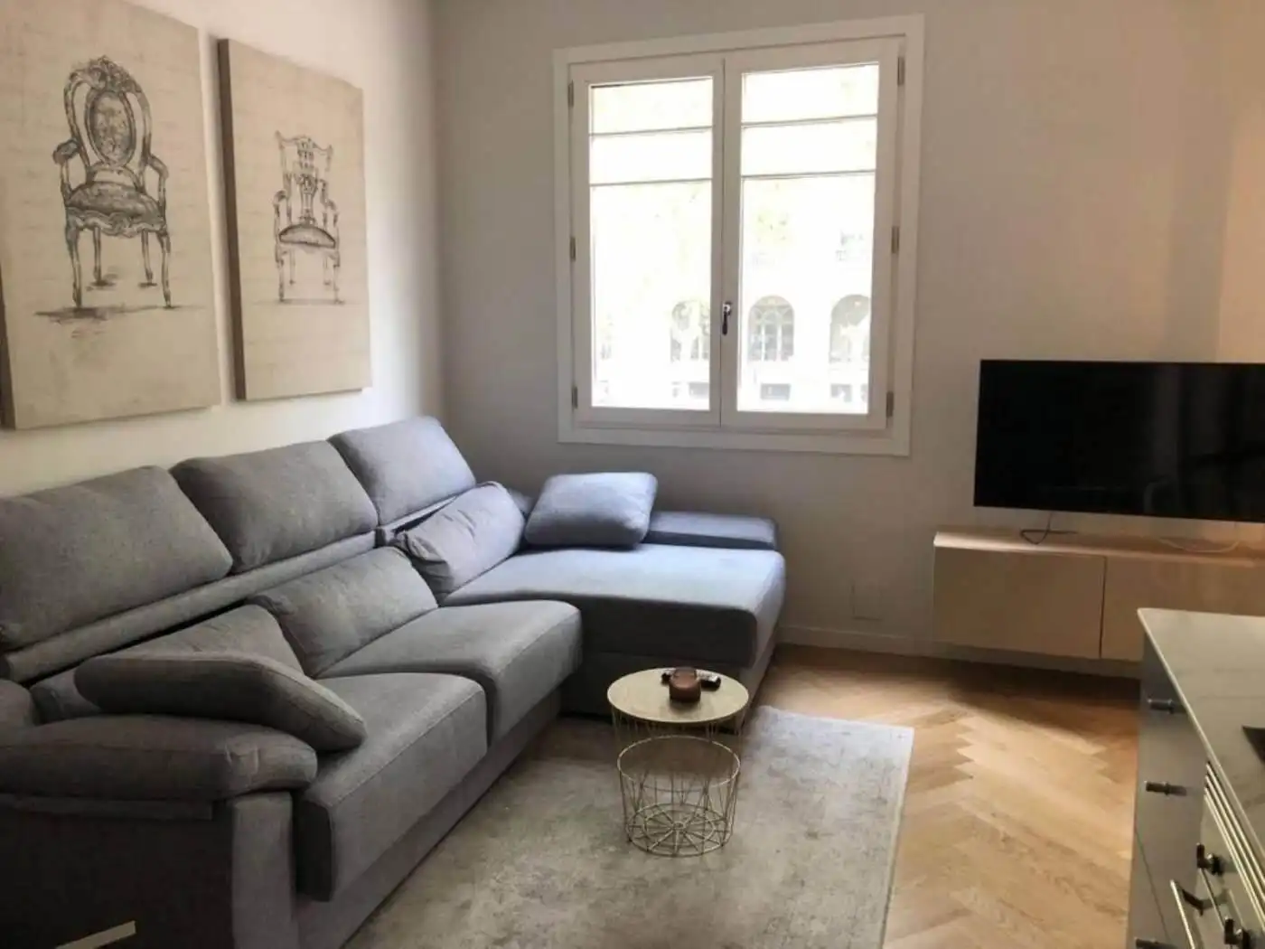 Sala d'estar de Pis de lloguer en Barcelona