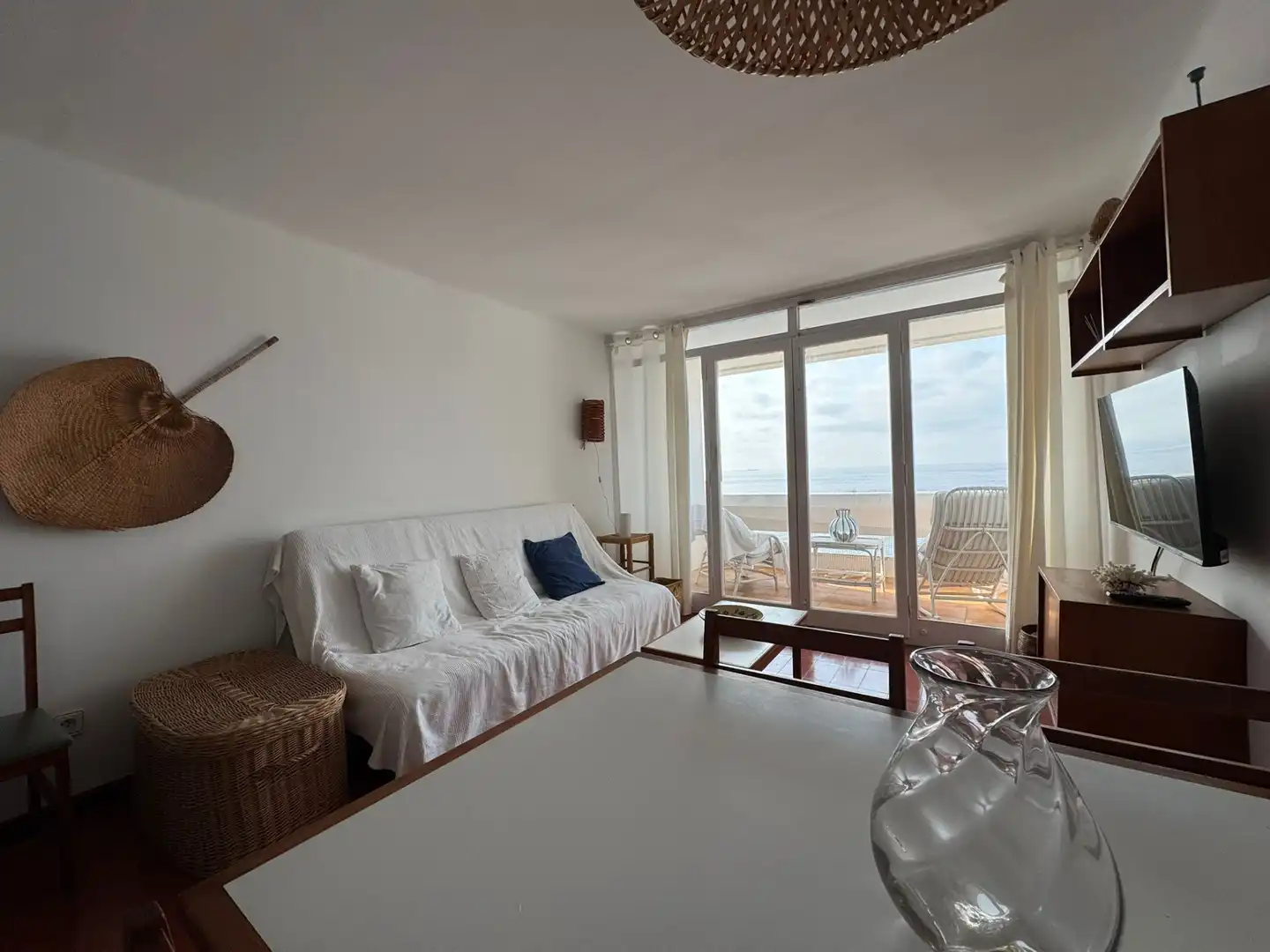 Wohnzimmer von Einfamilien-Reihenhaus zur Miete in Palamós mit Terrasse und Möbliert