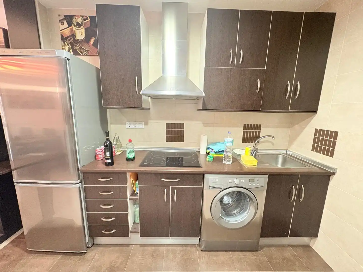 Kitchen of Flat for sale in Almansa  with Air Conditioner and Furnished