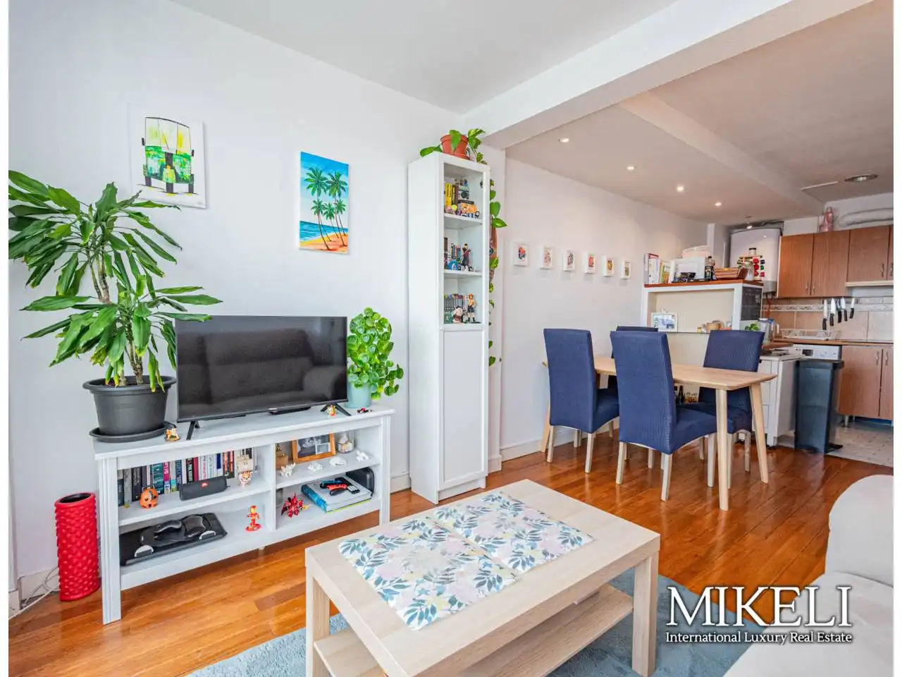 Wohnzimmer von Wohnung zum Verkauf in Santander mit Heizung, Parkett und Terrasse