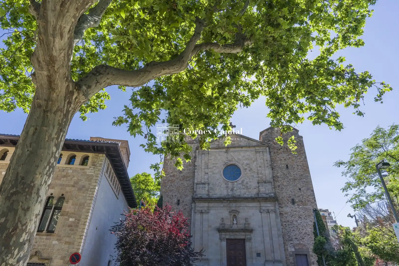 Exterior view of Flat for sale in Barcelona  with Air Conditioner, Heating and Private garden