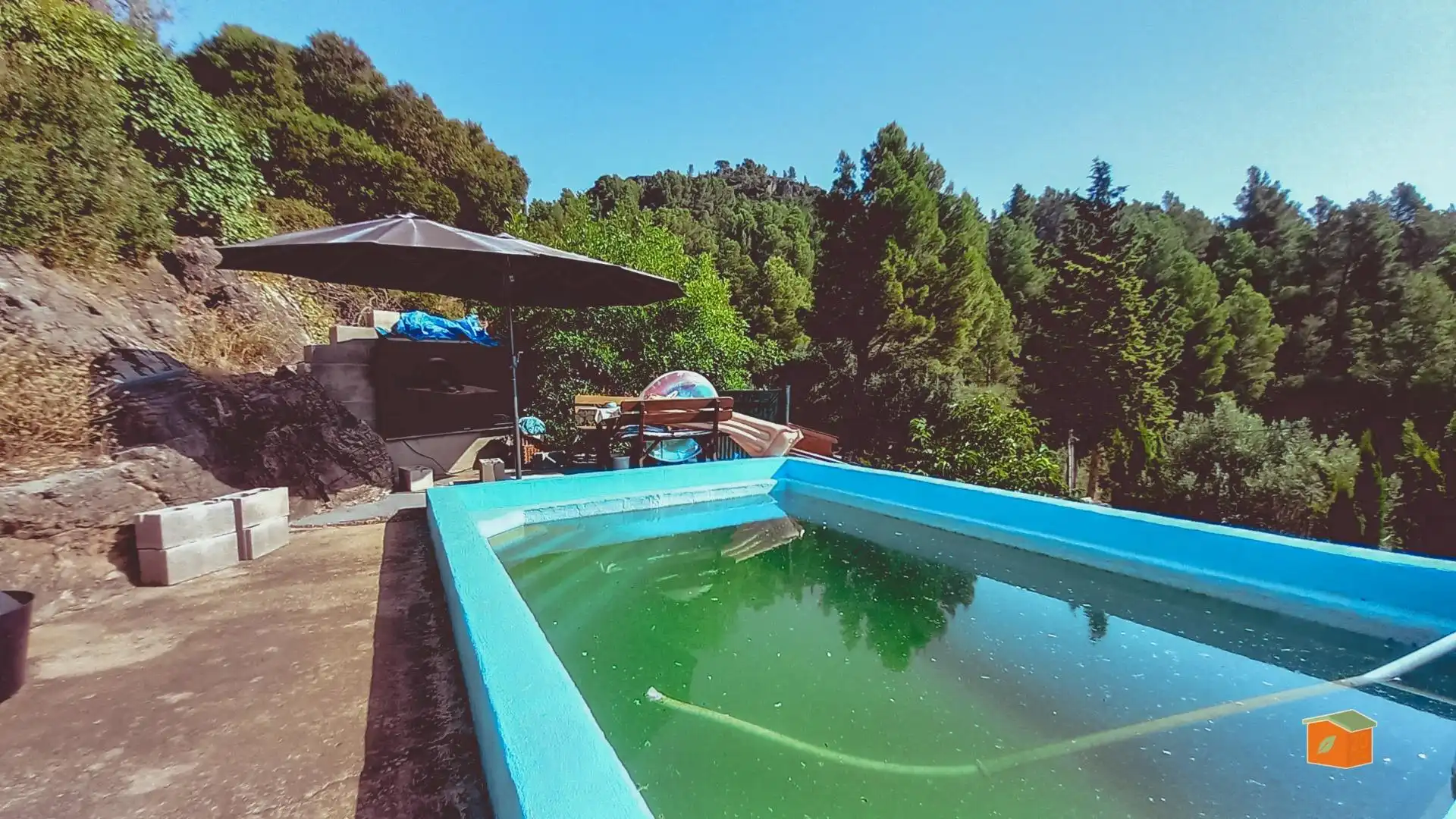 Schwimmbecken von Country house zum Verkauf in Alfara de Carles mit Klimaanlage, Privatgarten und Abstellraum