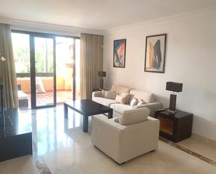 Living room of Flat for sale in Marbella  with Air Conditioner, Terrace and Balcony