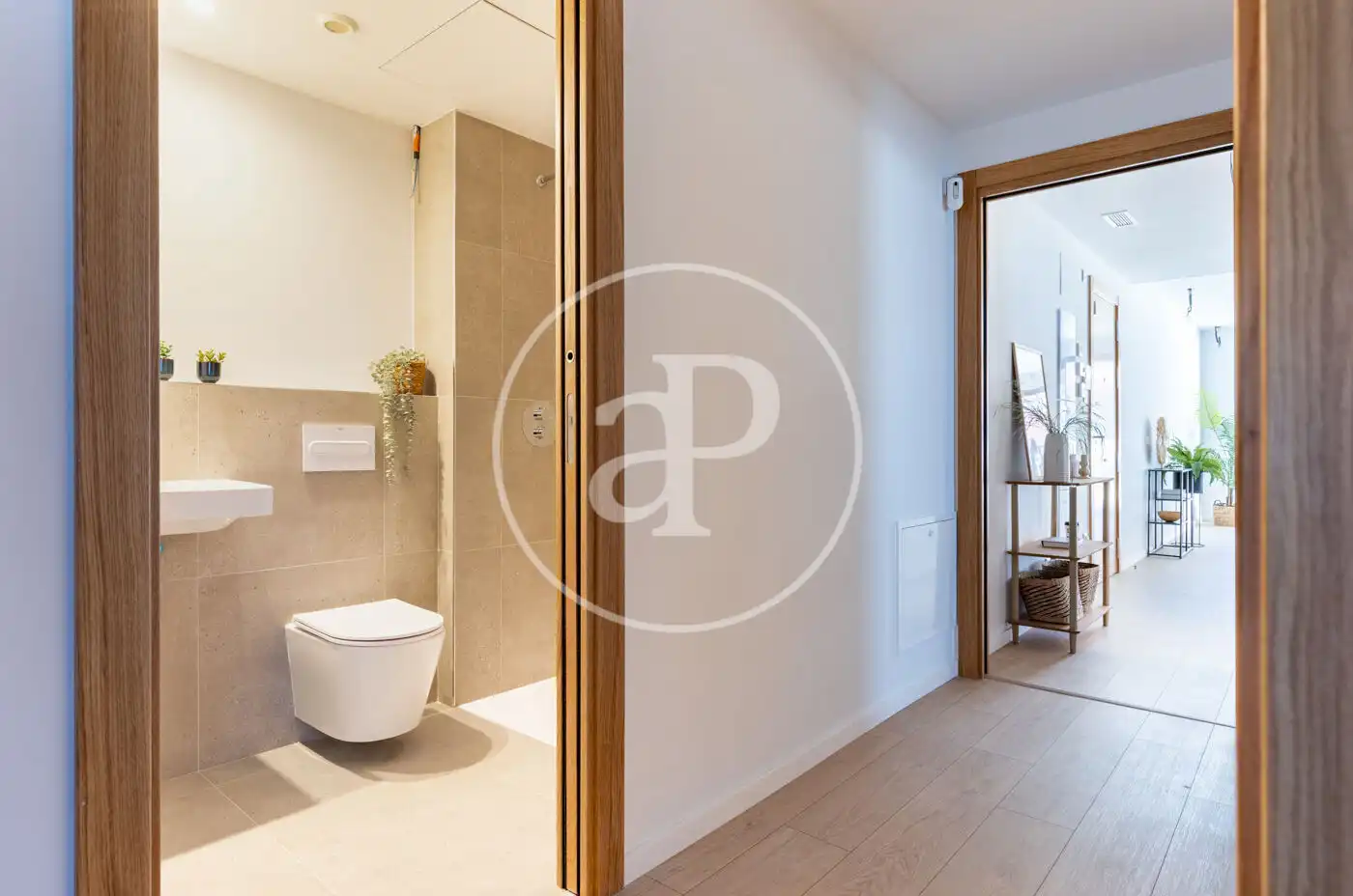 Badezimmer von Wohnung zum Verkauf in Sant Cugat del Vallès mit Klimaanlage, Heizung und Privatgarten