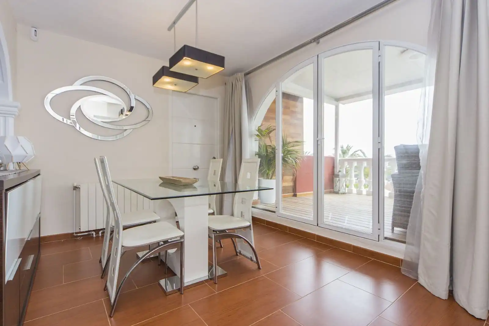 Dining room of Houses for sale in Calpe / Calp  with Air Conditioner, Heating and Private garden