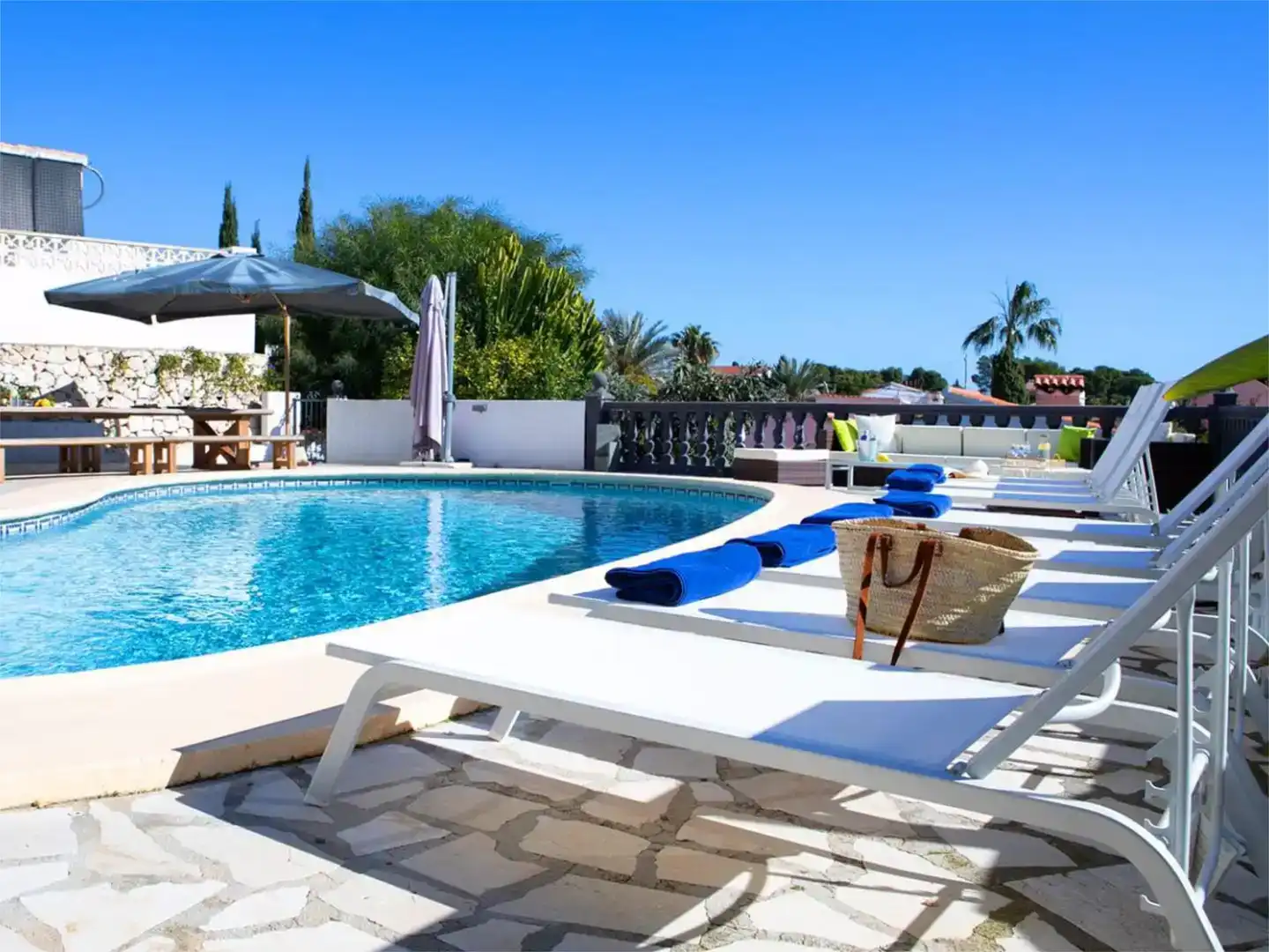 Piscina de Casa o xalet en venda en Moraira amb Aire condicionat, Piscina i Balcó