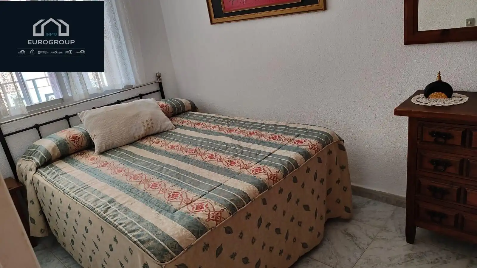 Dormitori de Apartament de lloguer en Benidorm amb Moblat i Piscina comunitària