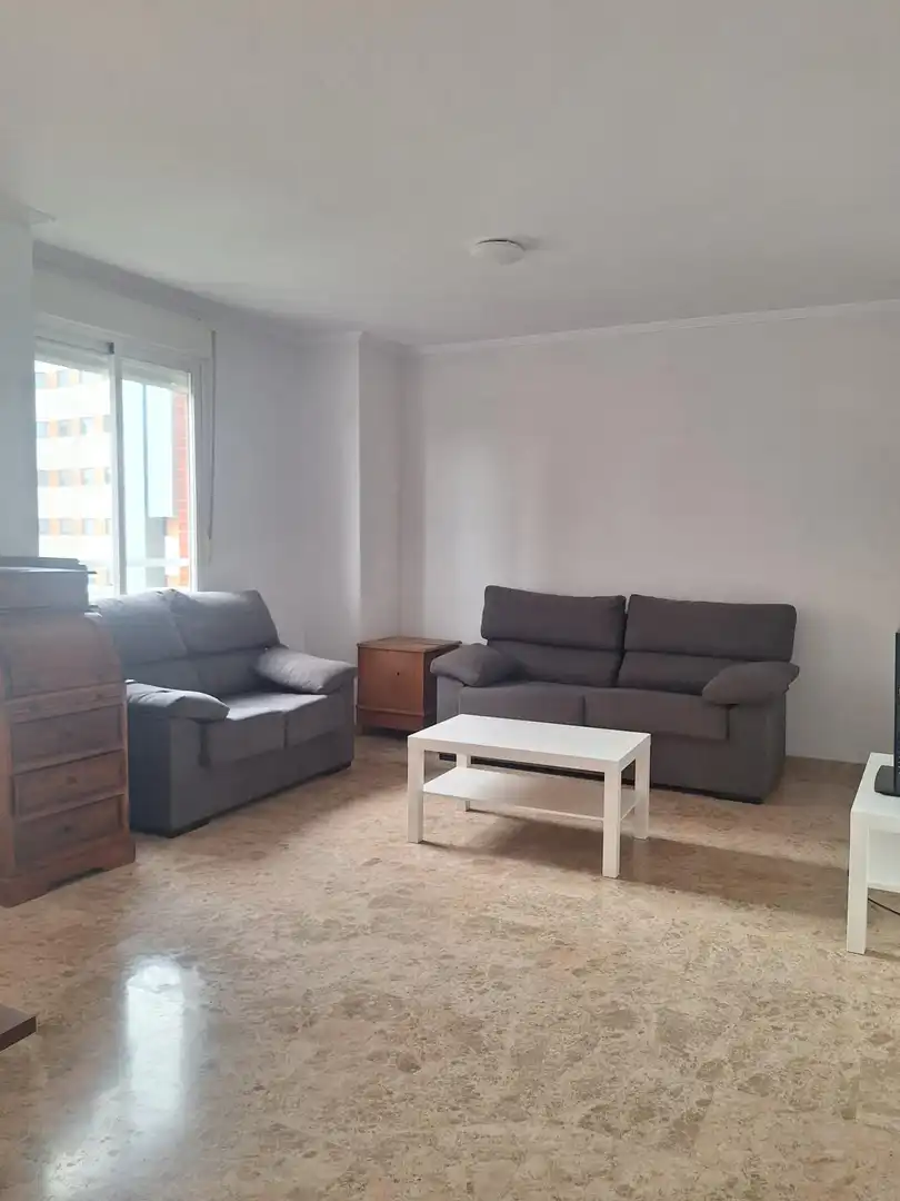 Sala d'estar de Pis de lloguer en Murcia amb Aire condicionat, Moblat i Balcó