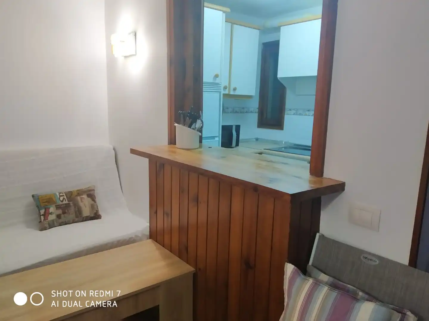 Dormitori de Pis de lloguer en Roquetas de Mar amb Aire condicionat, Calefacció i Jardí privat